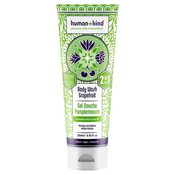 Gel de baño Human+Kind Gel de baño pomelo 250 ml
