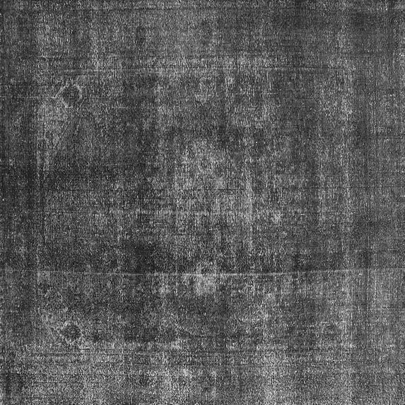 Ahgly Company Indoor Square Oriental Gray Industrial Area Rugs, 3' Square