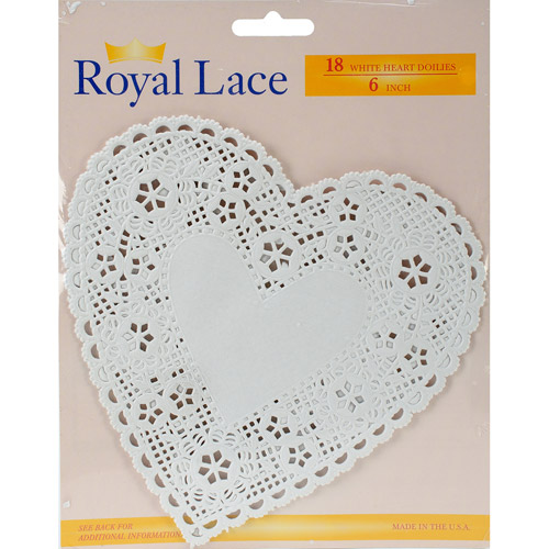 Royal Lace Paper Doilies, 6", 18pk