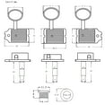 thumbnail image 2 of 6R Vintage Style ST Electric Guitar Tuning Pegs Silver Tuner Machine Heads For ST TL Electric Guitar Musical Instruments Parts, 2 of 9