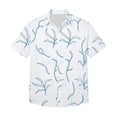 thumbnail image 4 of BUWTTER Casual Printed Shirt for Men Short Sleeve Button Down Comfortable Breathable Daily Wear Outdoor Beach Shirts White XXXXXL, 4 of 4