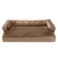 thumbnail image 5 of FurHaven Pet Products | Cooling Gel Memory Foam Orthopedic Plush & Velvet Comfy Couch Sofa-Style Pet Bed for Dogs & Cats, Almondine, Medium, 5 of 13