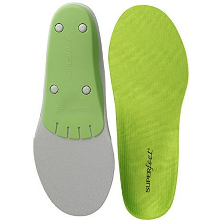 Superfeet wideGREEN High Arch Orthotic Insoles for Wide Feet Extra Wide Shoes, Unisex,