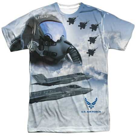 US Armed Forces Air Force USAF Pilots Strike Mode Adult 2-Sided Print (Best Air Force Ones)