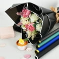 thumbnail image 3 of 10 Sheet Waterproof Flower Wrapping Paper Topboutique Black Bouquet Packaging Paper Matte with White Edges Home DIY Crafts Gift Florist Supplies for Wedding Birthday Valentine's Day Party, 3 of 7