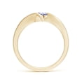 thumbnail image 2 of Angara Natural 0.5 Ct. Tanzanite Solitaire Ring in 14K Yellow Gold for Women (Ring Size: 3.5), 2 of 9