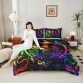 thumbnail image 4 of Castle Fairy 2-Piece Twin Size Comforter Set, Skull and Starry Sky Gothic Print, 4 of 8
