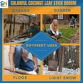 thumbnail image 4 of SN SKENNOVA Coconut Leaf Stick Broom, Durable Ecofriendly Lightweight Indoor/Outdoor Hand Broom, 33 Inches, 1 Count, 4 of 7