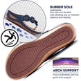 thumbnail image 5 of Ecetana Women Casual Wedge Sandals Comfortable Flower Flip-flops Summer Beach Sandals, 5 of 6