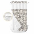 thumbnail image 2 of Grey Paisley No Hook Shower Curtain Waterproof, Bathroom Curtains with Snap in Liners and See Through Top Window, Boho Flower Botanical Leaf Branch Hotel Style Bathtub Curtains Shower 36"Wx78"L, 2 of 8