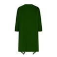 thumbnail image 5 of yoeyez Open Front Cardigan for Women Women's Solid Color Plus Size Cardigans Short Sleeve Cover Ups High Low Hem Casual Drape Blouse Tops Green,L, 5 of 6
