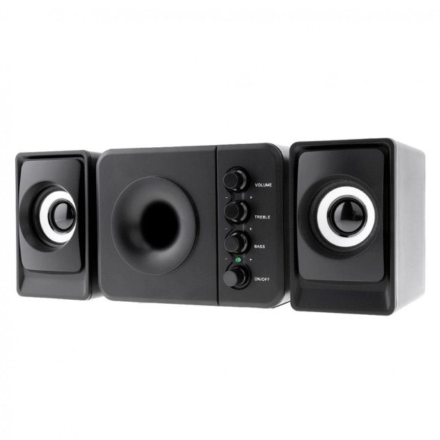 Gwong Electrónica Altavoz de escritorio de subwoofer USB 2.1 con conexión de audio de 3.5 mm para PC Laptop Cellphone