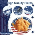thumbnail image 3 of 4th of July Oval Paper Plates 11inch Paper Plate and Napkin, Dish Tray American Flag Supplies Party Decoration Patriotic Supplies for Independence Veterans Labor Day Memorial Day Tableware, 25 Guest, 3 of 14