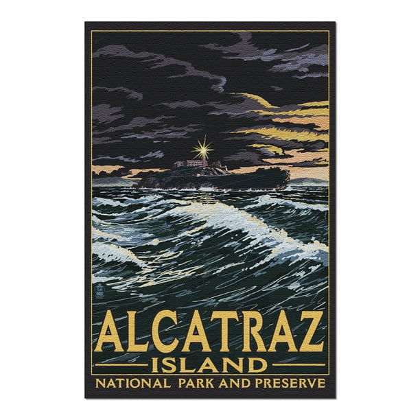 San Francisco, California - Alcatraz Island Night Scene ...