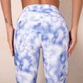 thumbnail image 3 of TFixol Leggings deportivos para mujer con estampado Tie Dye, cintura alta, levantamiento de glúteos, 3 of 8
