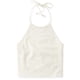 thumbnail image 2 of Aeropostale Womens Crochet Crop Halter Top Shirt, Blanco Roto, X-Small Aeropostale Cabestro, 2 of 2