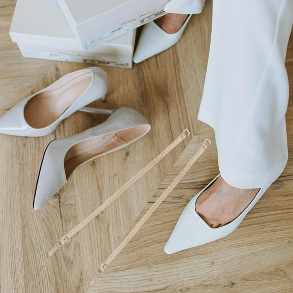 MERRYHAPY Replacement Heel Straps for Shoes, Mirror Black, , 2 Pairs Pack