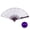 Pink, variant on Luminous Fan LED Ambiance Light Foldable 12V 8 Inch Glowing Strong Hinge KTV Bar Club Decoration Night Performance Prop Hand Fan