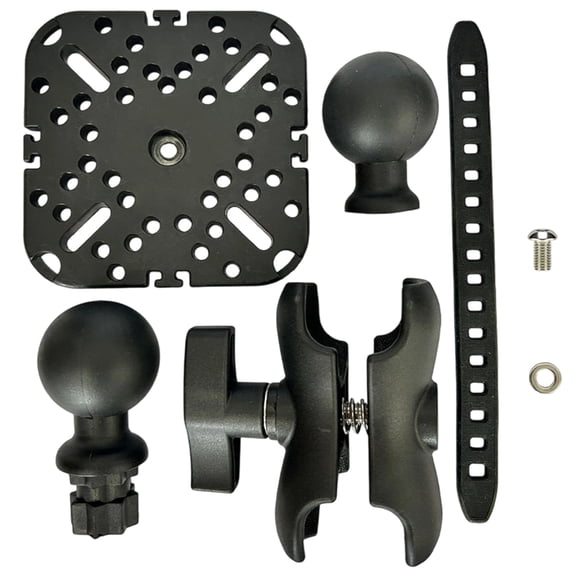 Misright Fish Finder Mount Fish Finder Bracket 360 Degree Rotation Fish Finder Holder