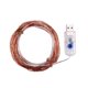 thumbnail image 3 of Cadena de luces, cable de cobre USB, 100 cuentas LED lámpara de fiesta, control remoto, 8 modos, luz decorativa, 10 m sidaley HA1354-04B, 3 of 5