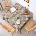 thumbnail image 2 of Pioneer Flower Floral Print Pattern Square Tablecloth, Waterproof Wipeable Spillproof Washable Table Cover for Home Kitchen Party Decor, 52"x52", 2 of 6