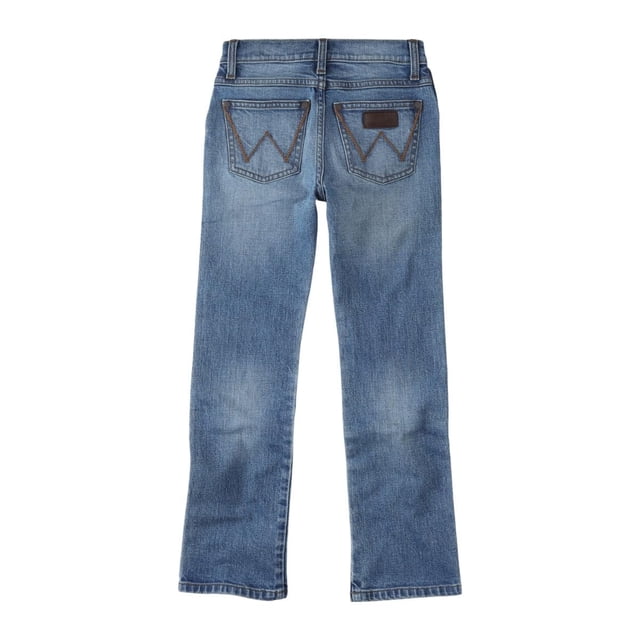 Vaqueros Wrangler, estilo retro, entallados, pernera recta, rugosos, para niños