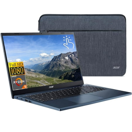 Acer Aspire 3 Laptop, 15.6" FHD Touchscreen, AMD Ryzen 5 7520U, 8GB RAM, 512GB SSD, AMD Radeon Graphics, Windows 11 Home