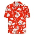 thumbnail image 4 of Xixinqiwan No Boundaries Men's & Big Men's Button Up Shirt,Summer Hawaiian Shirt for Men Short Sleeve Button Down Shirts Tropical Printed Vacation Beach Casual Shirts, 4 of 5