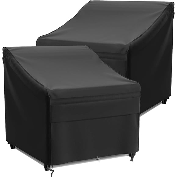 EcoNesxp Housse de Chaise de Patio Robuste 2 Pouces de Large x 2 Pouces de Haut Noir Classique