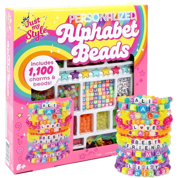 Kit de abalorios Just My Style ABC Beads con más de 1000 abalorios y abalorios