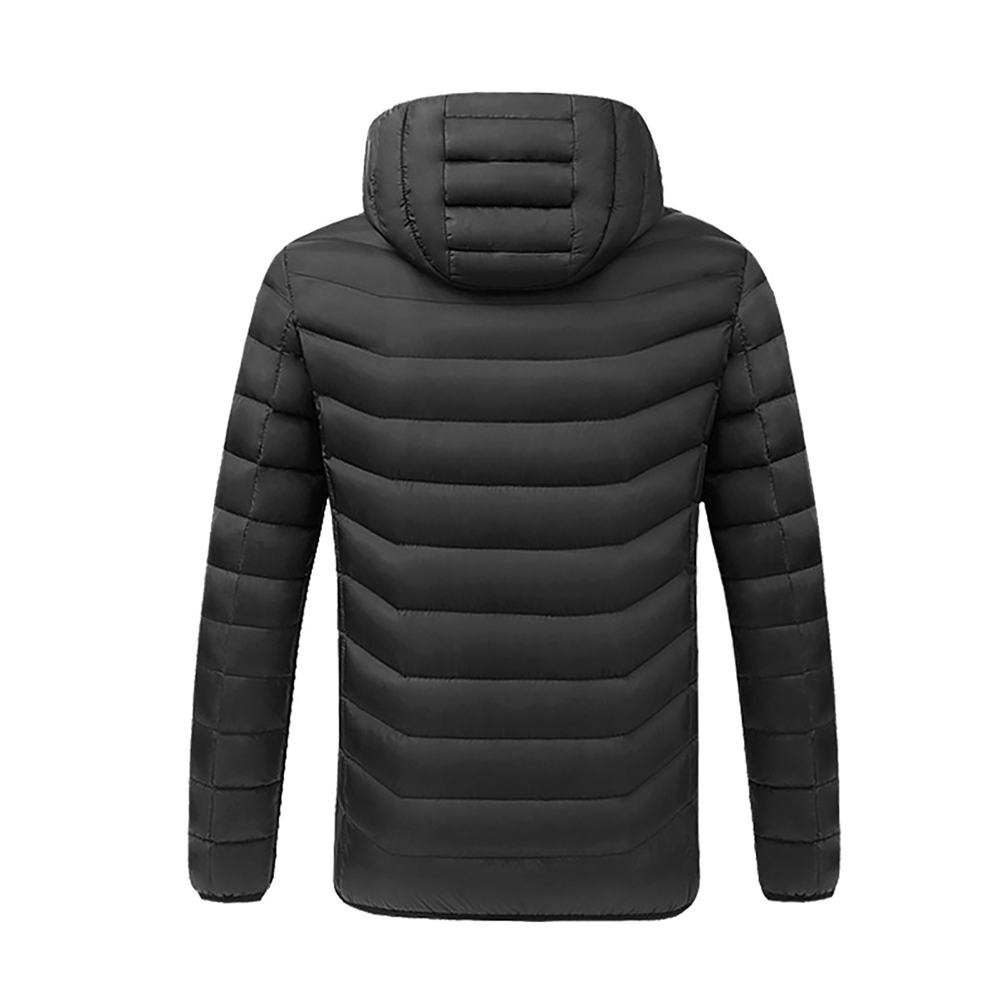 CVLIFE Men's Heated Jacket Full Zip with Detachable Hood (Power Bank is Not Included) Winter Body Warmer Unisex Women Lightweight Heating Coat Clothing - image 4 of 4