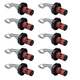 thumbnail image 1 of Regleta de alimentación de 2500W con puertos USB, tomas de extensión, protección contra sobrecarga, enchufe estadounidense de 110-1463V, 1 of 5