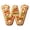 W, variant on 26 Initial Letter Christmas Snowman Ornaments, Red Personalized Initial Christmas Ornaments, Letter A