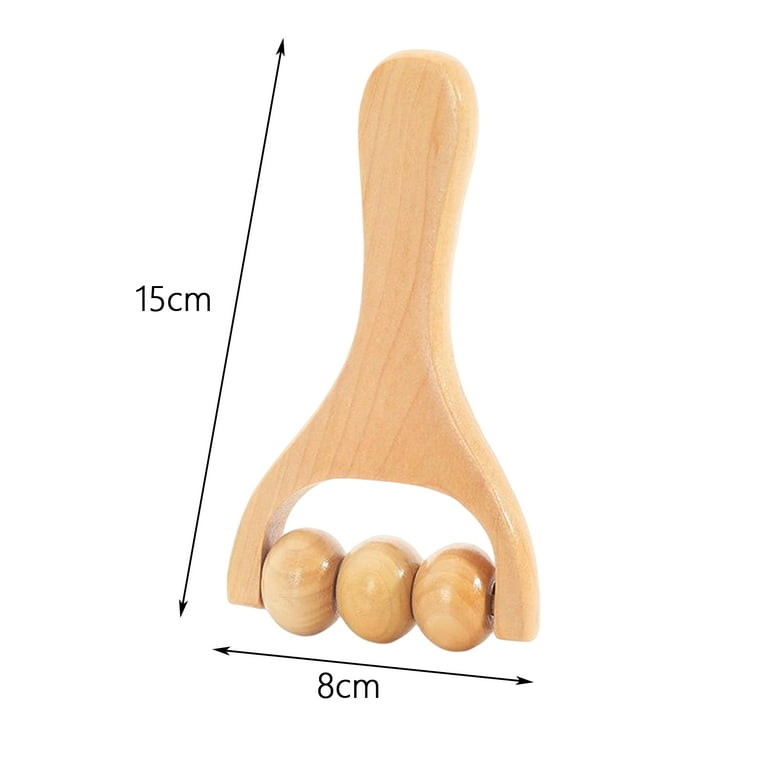 1pc Wooden Roller Massage Tool For Body Therapy, Foot, Face