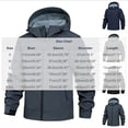 thumbnail image 6 of Tqyyweavej Men's Softshell Jacket Waterproof Windproof Fleece Lined Windbreaker Insulated Solid Color Hooded Rain Coat with Multi Zip Pockets, 6 of 10