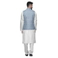 thumbnail image 3 of Atasi Indian Traditional Kurta Churidar Pajama Set With Nehru Jacket For Men, 3 of 3