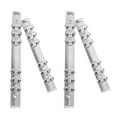 thumbnail image 1 of Weiweiguan 4pcs Segmented Binders Loose Leaf Binders Creative Scrapbook Clips for Office, 1 of 6