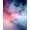 Pink Purple Blue, Pattern 2, variant on ODIKA Pink Tie Purple Dye Swirl Ombre Gradient Watercolor Abstract Foldable Easy Care for King Size Bedroom, Master Suite, Under Bed