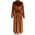 thumbnail image 7 of Elegant Wrapped Maxi Dress With Waist And Pleated Detail For Casual Everyday Wear Flowy Elegant Gowns, 7 of 7