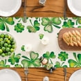 thumbnail image 2 of Green Shamrock Bushes St. Patrick''s Day Table Runner, Seasonal Spring Holiday Kitchen Dining Table Decoration for Indoor Outdoor Home Party Decor 13 x 72 Inch, 2 of 6