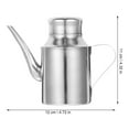 thumbnail image 2 of HONMEET Stainless Steel Kitchen Dispenser Bottle, Leak-Proof Cylindrical Design, Easy Pouring Oil and Sauce Container, 2 of 8