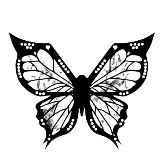 Butterfly Stencil for Eye-liner Reusable Flexible Eye-liner Stamp Tool for Makeup Novice Eye Makeup