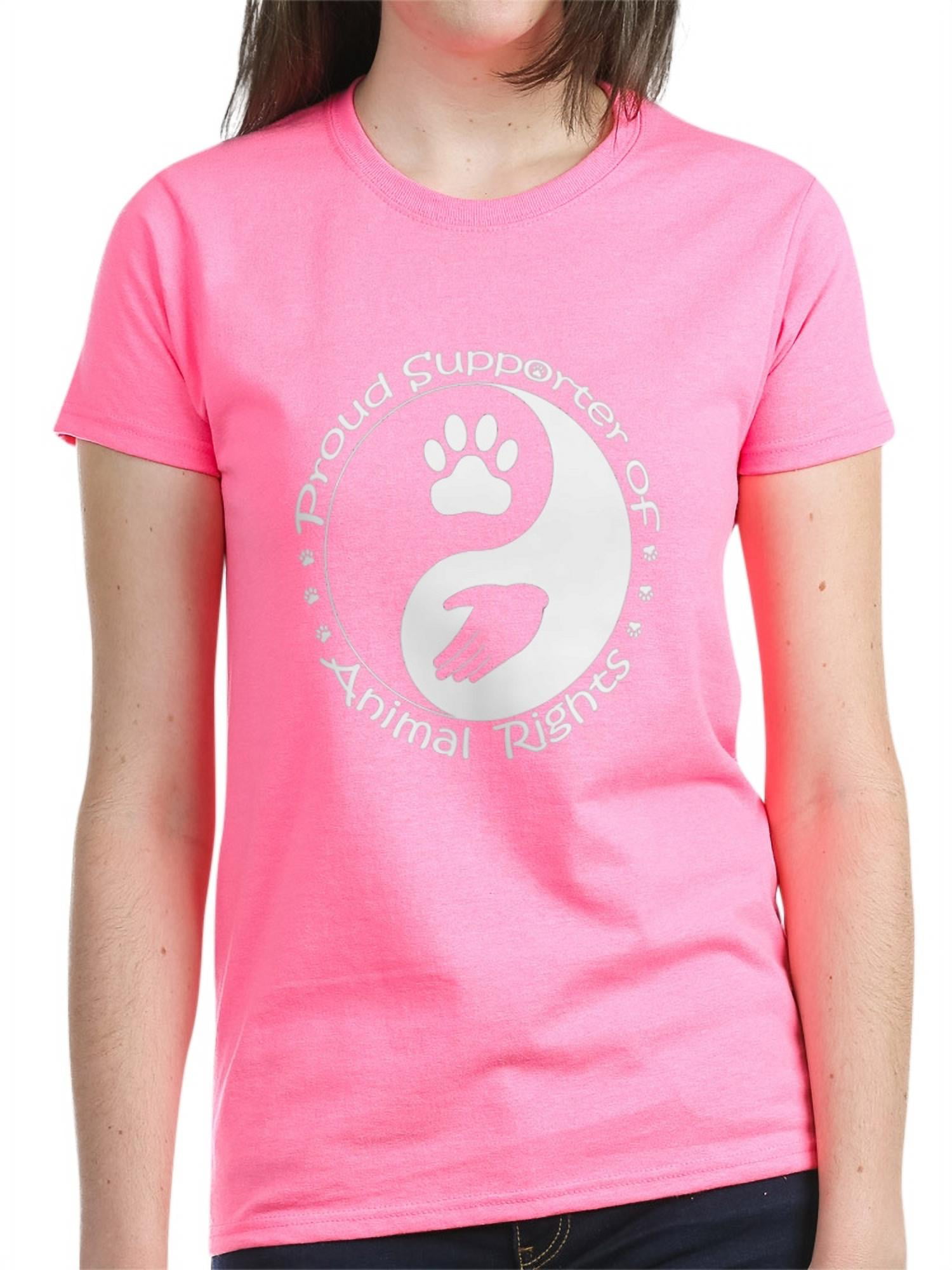 CafePress - Supporter Of Animal Rights - Women's Dark T-Shirt 