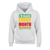 Black Lives Matter Clothes for Youth Age 6 to 18 I'm Black Every Month Sweater for Boys Girls Black History Month Hoodie