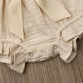 thumbnail image 4 of Qiylii Infant New Born Girls Sleeveless Romper with Ruffled Sleeves Big Bow, 4 of 9
