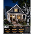 thumbnail image 4 of 46FT Solar Rope Lights Outdoor Waterproof, 120 LED Cool White String Lights with 8 Modes for Fence, Patio, Garden, Yard, Walkway and Backyard Decor, 4 of 10