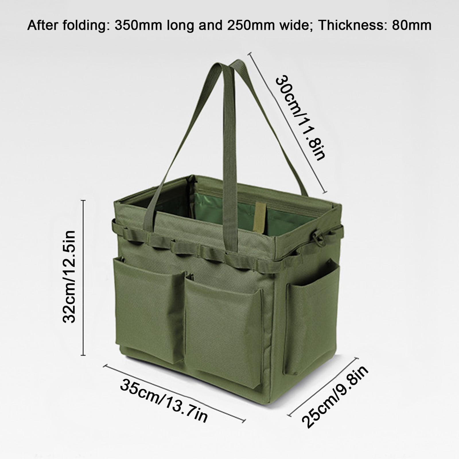 Sac Fourre-tout Grande Capacité Imperméable - Khaki - Tissu Oxford - Camping & Pique-nique