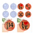 thumbnail image 6 of Valentine's Gift Diy Resin Plaster Mold Symbols Round-shaped Keychain Pendant Silicone Mold, 6 of 14