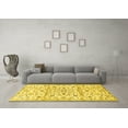 thumbnail image 3 of Ahgly Company Machine Washable Indoor Rectangle Persian Yellow Traditional Area Rugs, 7' x 10', 3 of 4