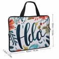 thumbnail image 2 of Werpe Flowers Leaves Laptop Handle Bag Diving Fabric Computer Protect Case 17inch, 2 of 5